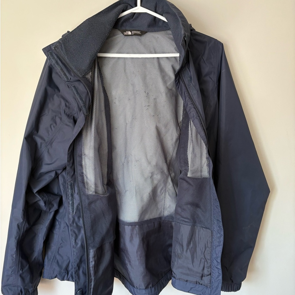 The North Face Navy Rain Jacket, Dri Vent, Size L - Picture 2 of 5